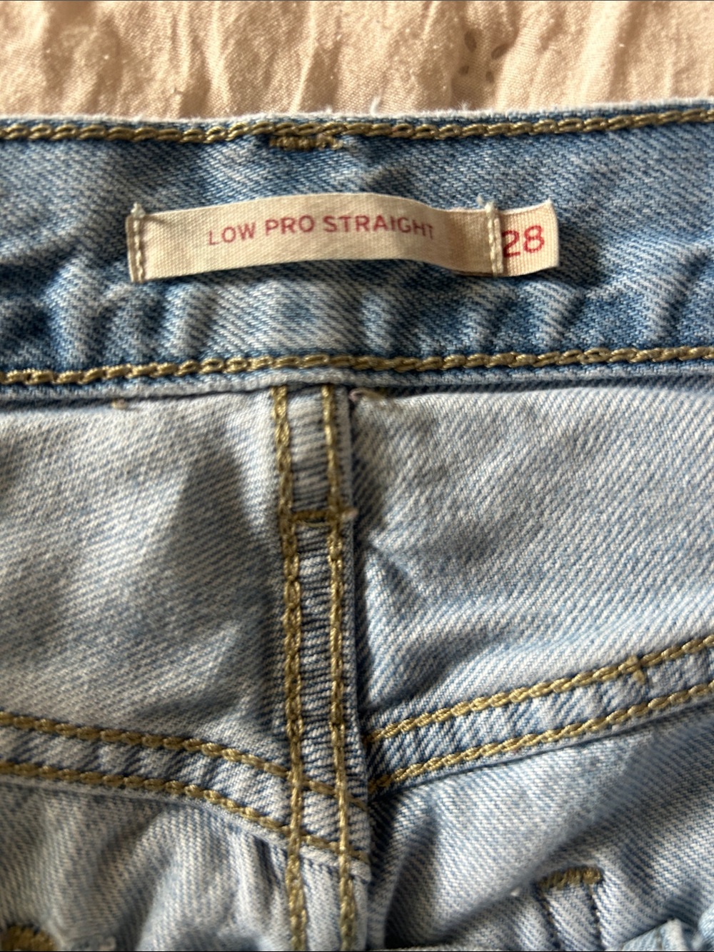 Levi's Light Blue Straight Leg Jeans - Picture 4 of 10